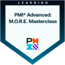 Insignia M.O.R.E. Masterclass, emitida por Project Management Institute